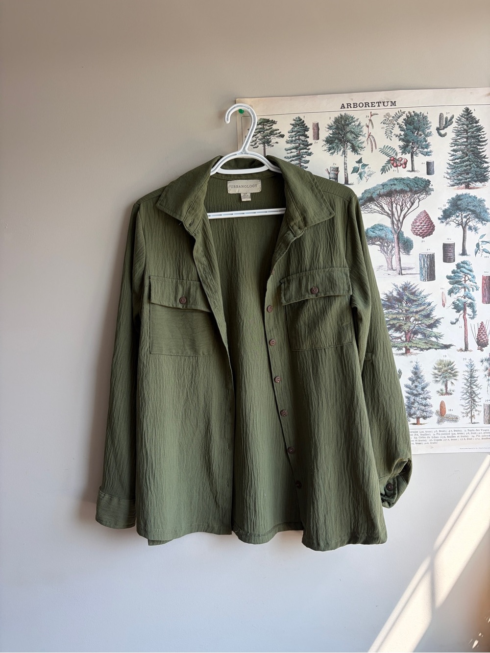 Urbanology Green Button Down Skirt Small